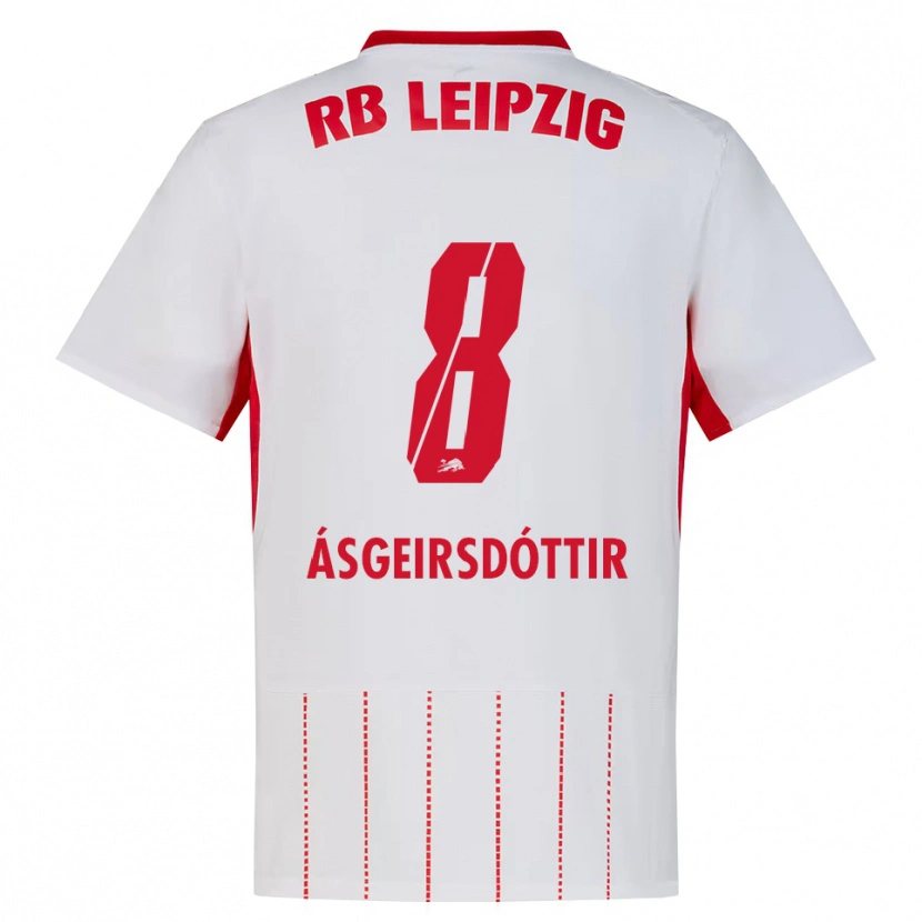 Danxen Herren Emilía Kiær Ásgeirsdóttir #8 Rot Weiß Gelb Heimtrikot Trikot 2026/27 T-Shirt Schweiz