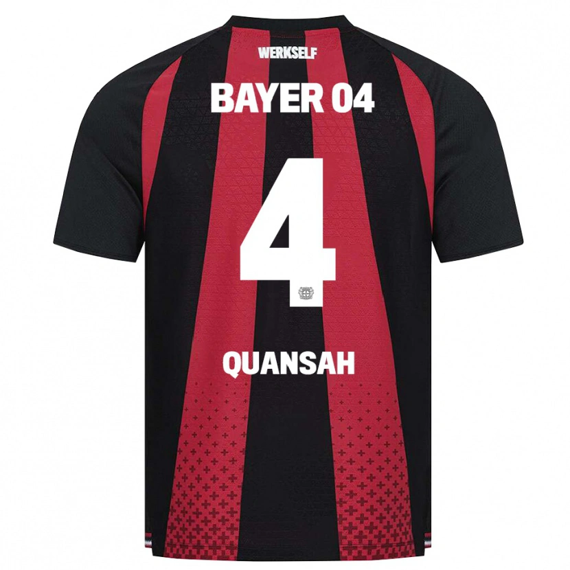 Danxen Herren Jarell Quansah #4 Schwarz Weiß Rot Heimtrikot Trikot 2026/27 T-Shirt Schweiz