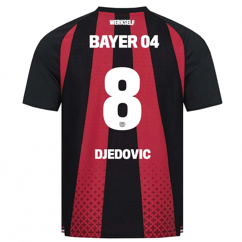Danxen Herren Melis Djedovic #8 Schwarz Weiß Rot Heimtrikot Trikot 2026/27 T-Shirt Schweiz