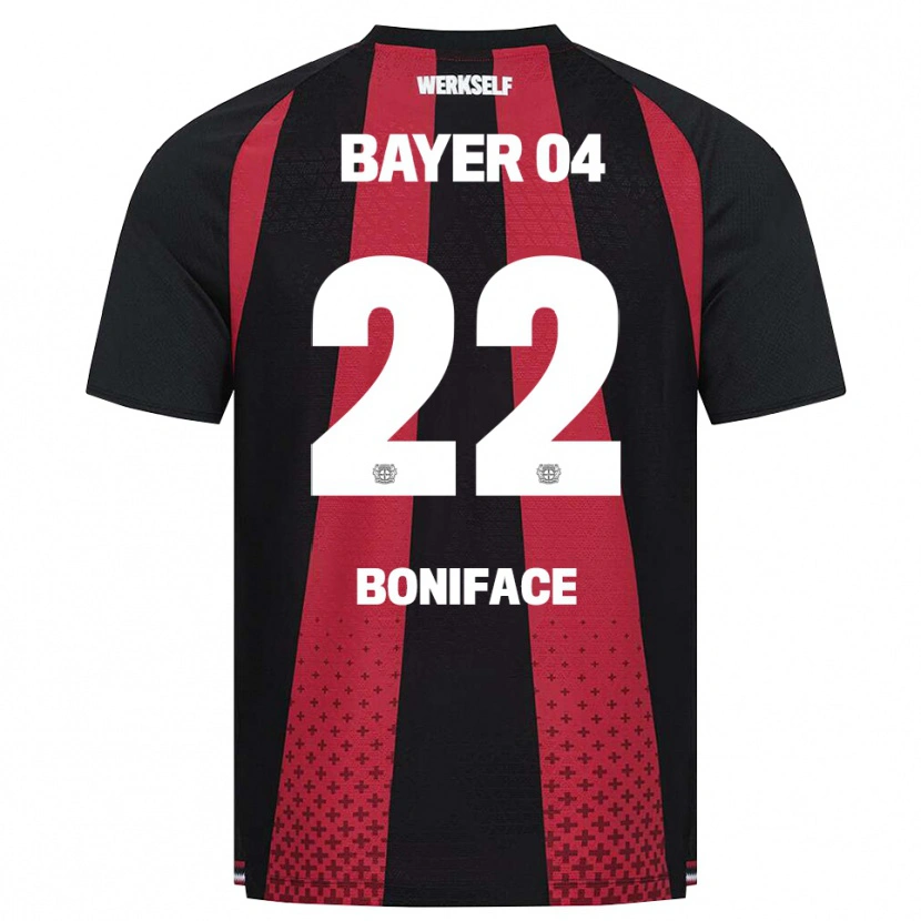 Danxen Herren Victor Boniface #22 Schwarz Weiß Rot Heimtrikot Trikot 2026/27 T-Shirt Schweiz