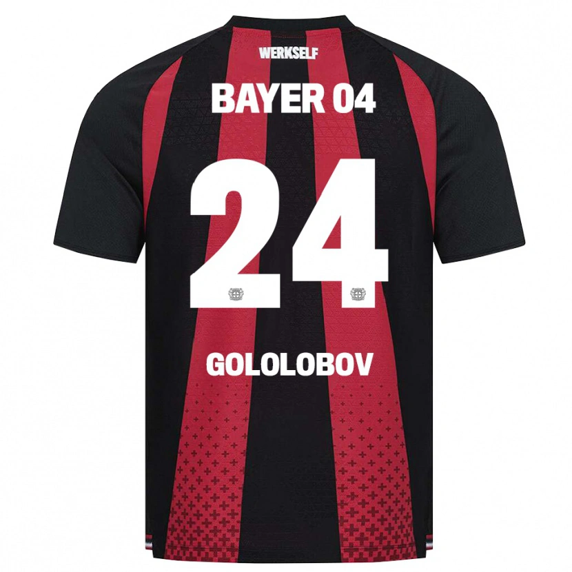Danxen Herren Maksym Gololobov #24 Schwarz Weiß Rot Heimtrikot Trikot 2026/27 T-Shirt Schweiz