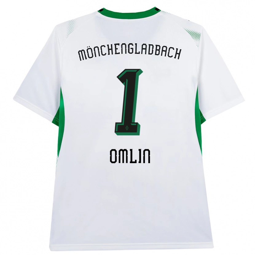 Danxen Herren Jonas Omlin #1 Weiß Schwarz Grün Heimtrikot Trikot 2026/27 T-Shirt Schweiz
