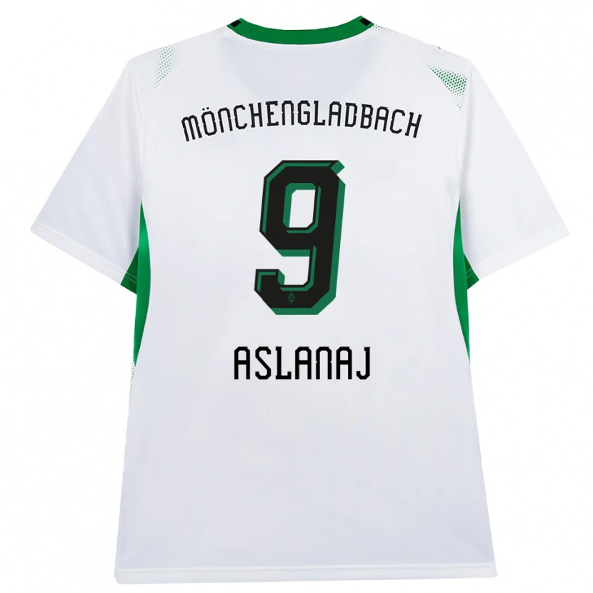 Danxen Herren Flaka Aslanaj #9 Weiß Schwarz Grün Heimtrikot Trikot 2026/27 T-Shirt Schweiz