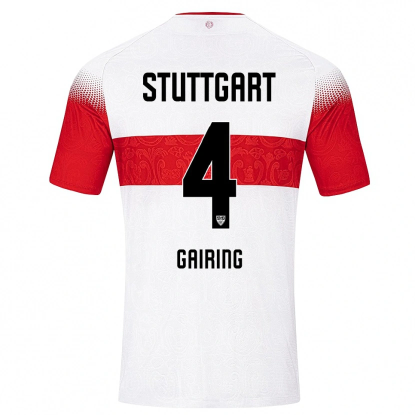 Danxen Herren Nadine Gairing #4 Weiß Rot Gelb Heimtrikot Trikot 2026/27 T-Shirt Schweiz