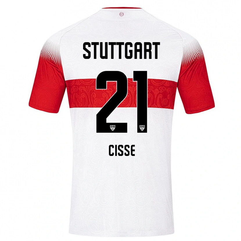 Danxen Herren Moussa Cissé #21 Weiß Rot Gelb Heimtrikot Trikot 2026/27 T-Shirt Schweiz