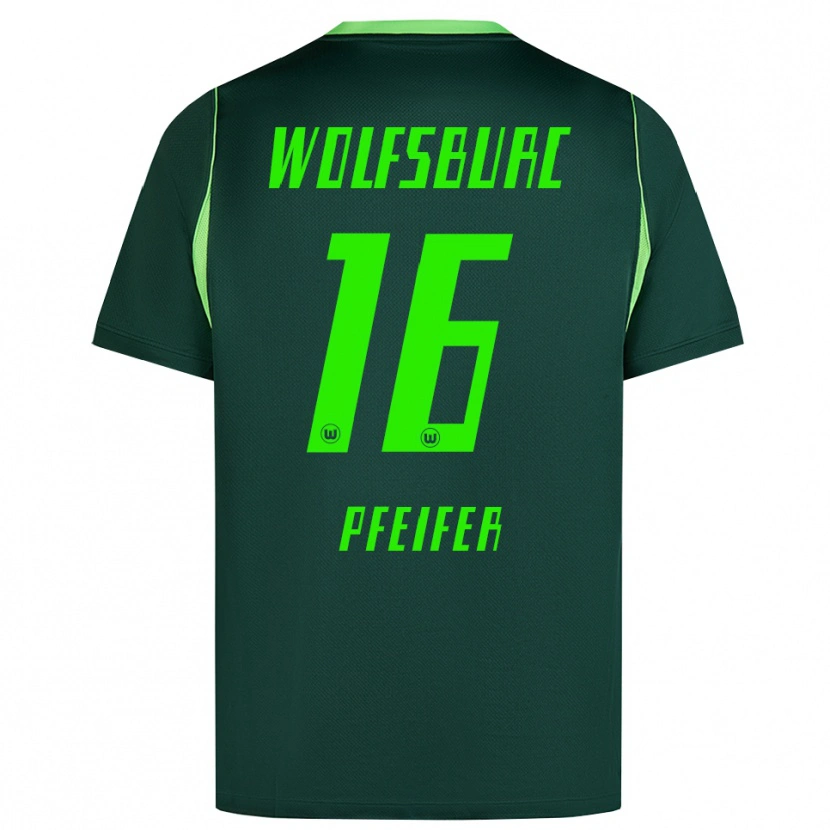 Danxen Herren Leo Pfeifer #16 Dunkelgrün Weiß Heimtrikot Trikot 2026/27 T-Shirt Schweiz