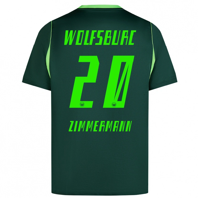 Danxen Herren Elia Zimmermann #20 Dunkelgrün Weiß Heimtrikot Trikot 2026/27 T-Shirt Schweiz