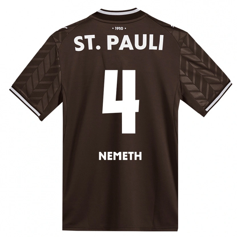 Danxen Herren David Nemeth #4 Kaffee Weiß Heimtrikot Trikot 2026/27 T-Shirt Schweiz