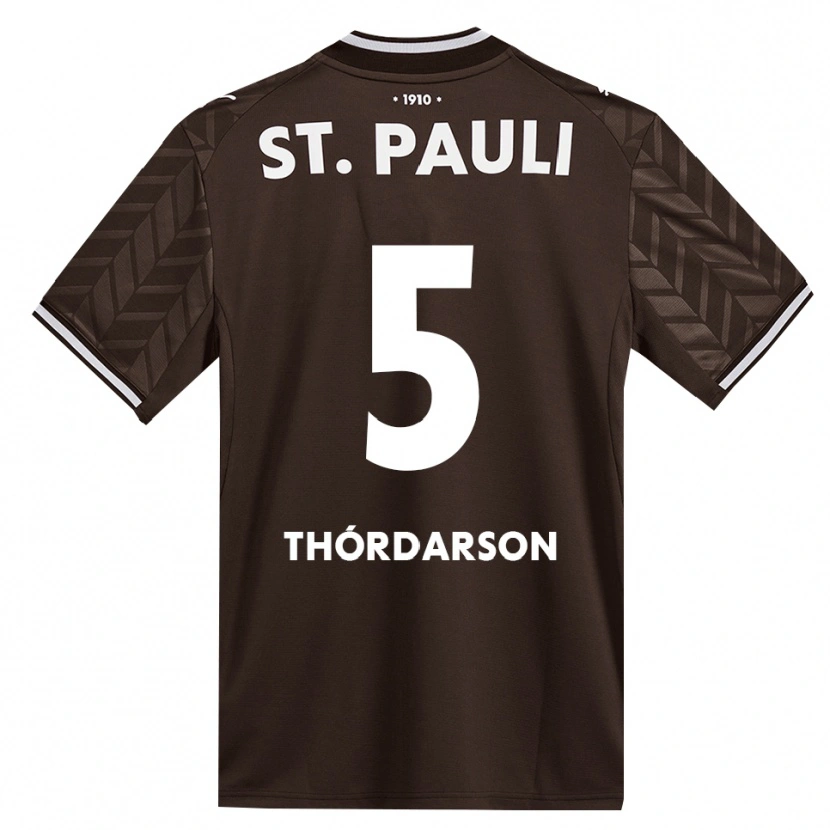 Danxen Herren Gísli Thórdarson #5 Kaffee Weiß Heimtrikot Trikot 2026/27 T-Shirt Schweiz