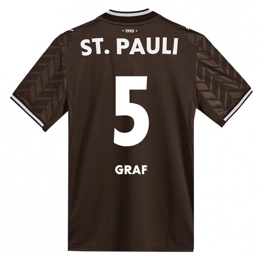 Danxen Herren Alexander Graf #5 Kaffee Weiß Heimtrikot Trikot 2026/27 T-Shirt Schweiz