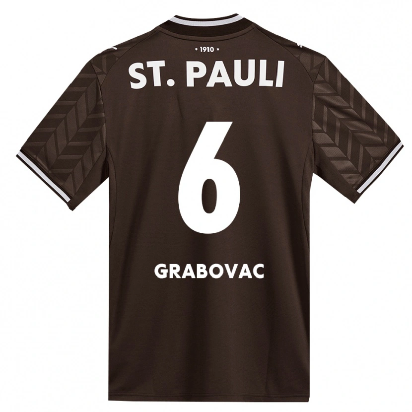 Danxen Herren Danijel Grabovac #6 Kaffee Weiß Heimtrikot Trikot 2026/27 T-Shirt Schweiz