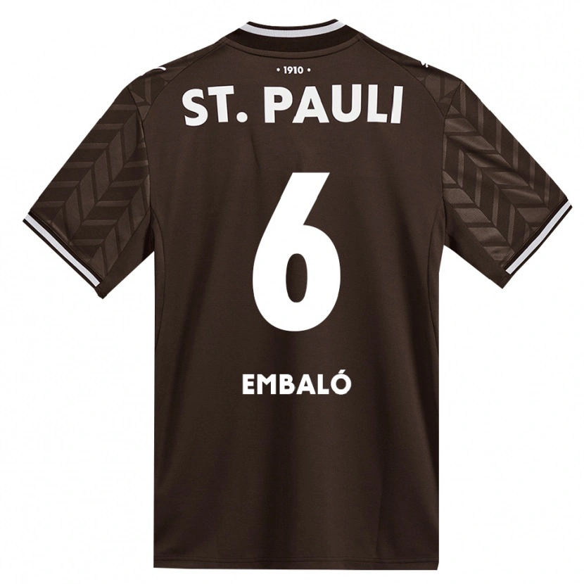 Danxen Herren Diego Embaló #6 Kaffee Weiß Heimtrikot Trikot 2026/27 T-Shirt Schweiz