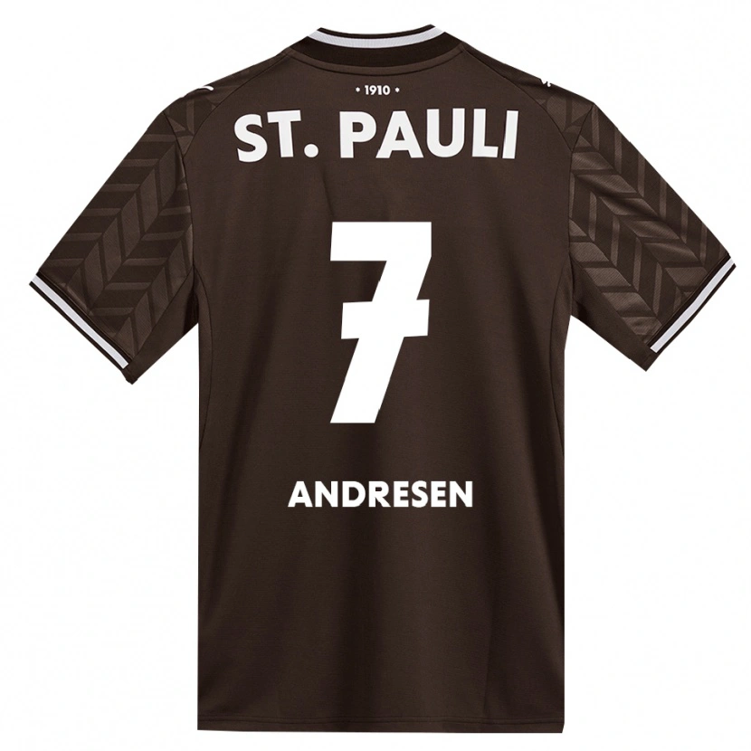 Danxen Herren Jan Andresen #7 Kaffee Weiß Heimtrikot Trikot 2026/27 T-Shirt Schweiz