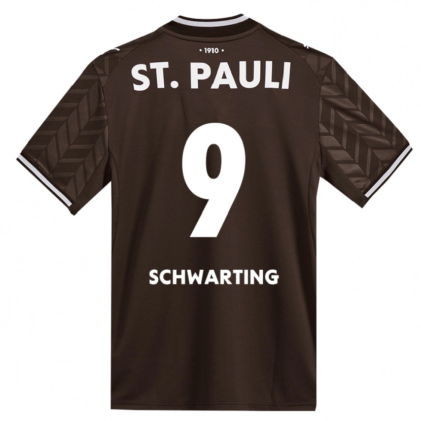 Danxen Herren Dominik Schwarting #9 Kaffee Weiß Heimtrikot Trikot 2026/27 T-Shirt Schweiz