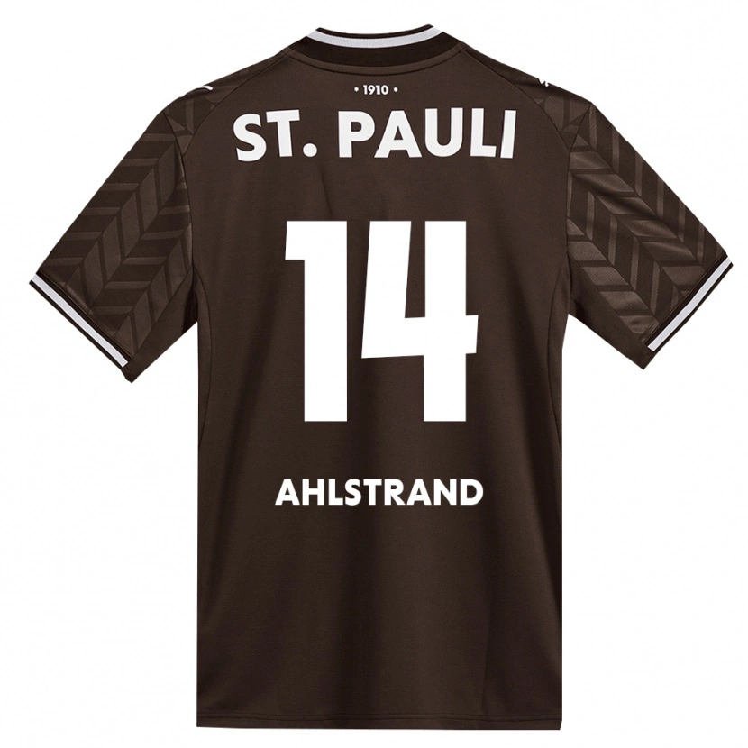 Danxen Herren Erik Ahlstrand #14 Kaffee Weiß Heimtrikot Trikot 2026/27 T-Shirt Schweiz