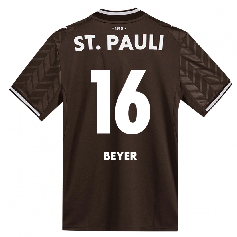 Danxen Herren Lasse Beyer #16 Kaffee Weiß Heimtrikot Trikot 2026/27 T-Shirt Schweiz