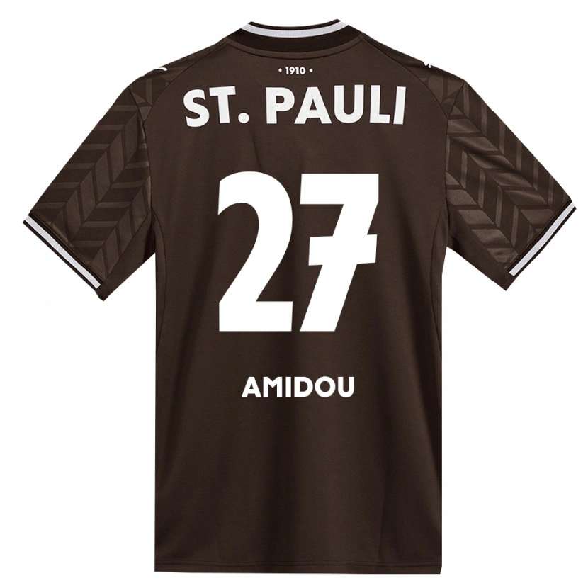 Danxen Herren Amir Amidou #27 Kaffee Weiß Heimtrikot Trikot 2026/27 T-Shirt Schweiz