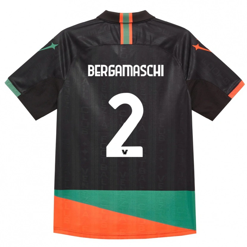 Danxen Herren Thomas Bergamaschi #2 Schwarz Orange Grün Heimtrikot Trikot 2026/27 T-Shirt Schweiz