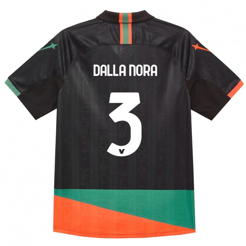 Danxen Herren Edoardo Dalla Nora #3 Schwarz Orange Grün Heimtrikot Trikot 2026/27 T-Shirt Schweiz