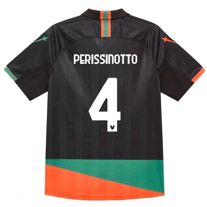 Danxen Herren Nicolò Perissinotto #4 Schwarz Orange Grün Heimtrikot Trikot 2026/27 T-Shirt Schweiz