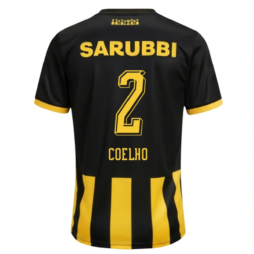 Danxen Herren Léo Coelho #2 Schwarz Gelb Heimtrikot Trikot 2026/27 T-Shirt Schweiz