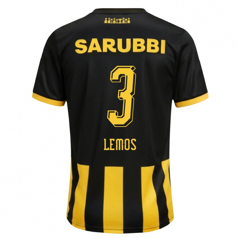 Danxen Herren Mauricio Lemos #3 Schwarz Gelb Heimtrikot Trikot 2026/27 T-Shirt Schweiz