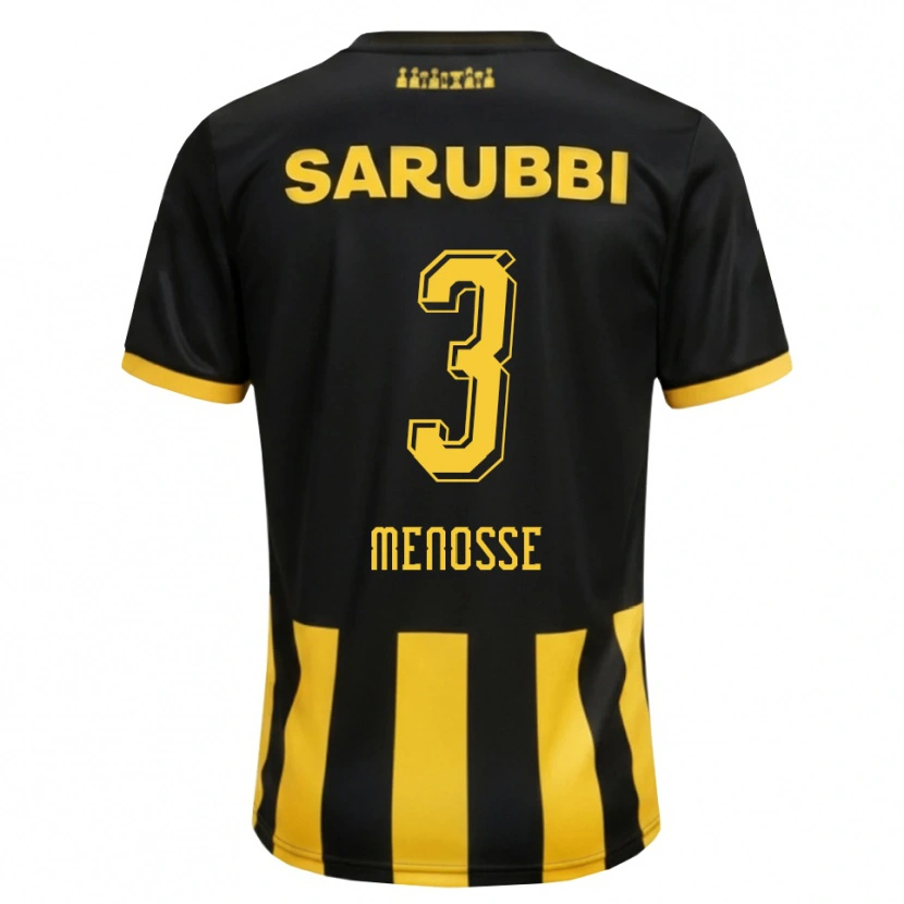 Danxen Herren Hernán Menosse #3 Schwarz Gelb Heimtrikot Trikot 2026/27 T-Shirt Schweiz