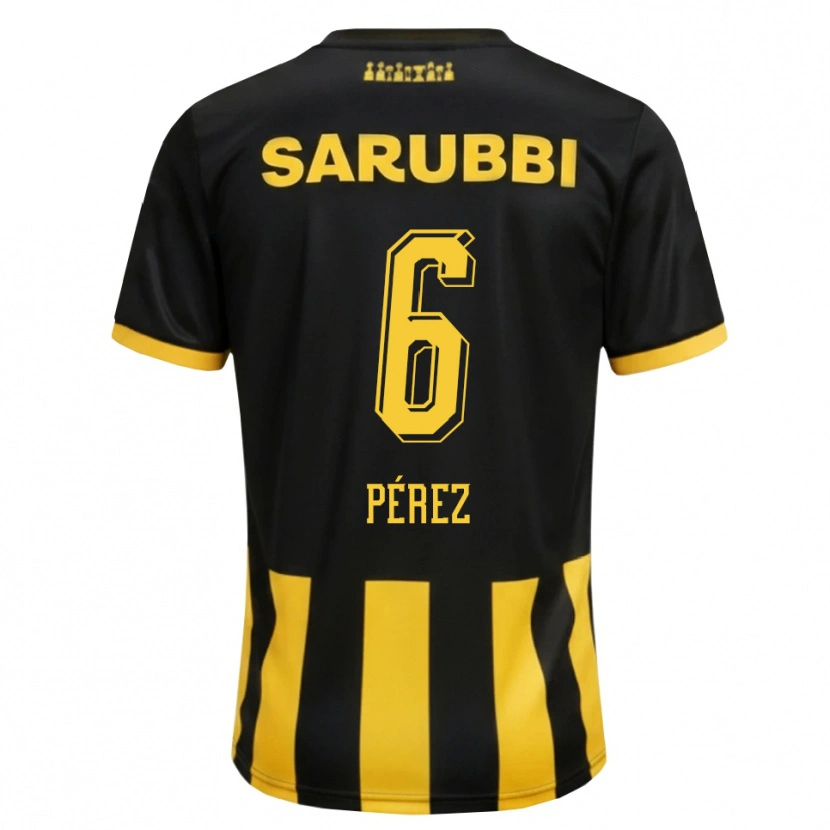 Danxen Herren Rodrigo Pérez #6 Schwarz Gelb Heimtrikot Trikot 2026/27 T-Shirt Schweiz