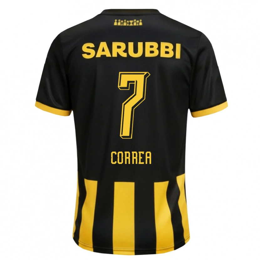 Danxen Herren Franco Correa #7 Schwarz Gelb Heimtrikot Trikot 2026/27 T-Shirt Schweiz