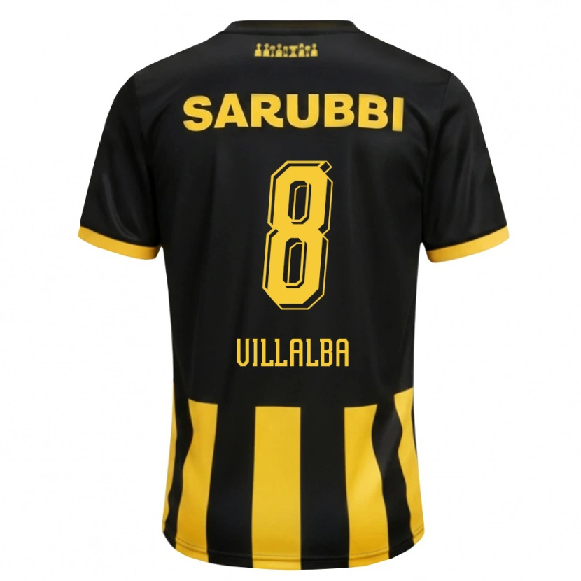 Danxen Herren Héctor Villalba #8 Schwarz Gelb Heimtrikot Trikot 2026/27 T-Shirt Schweiz