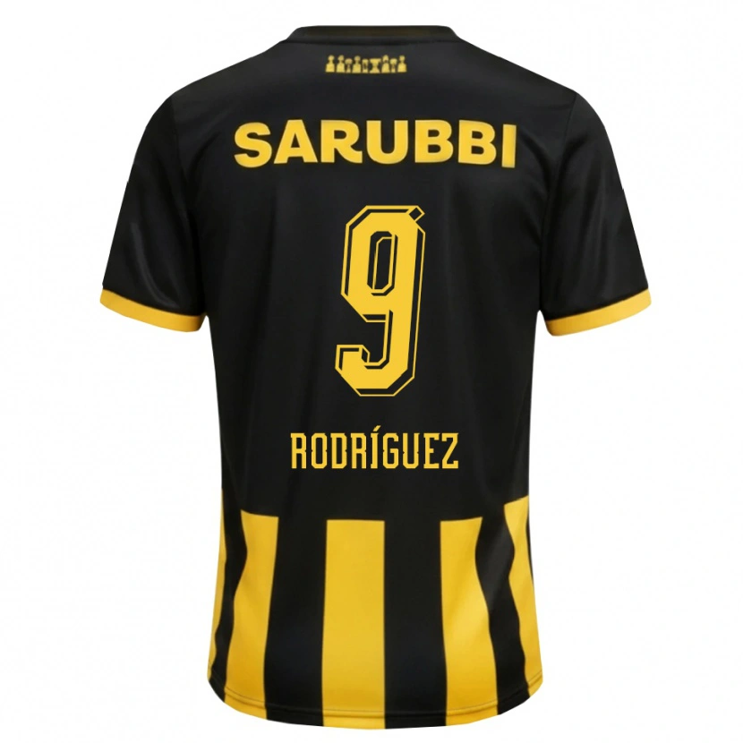 Danxen Herren Agustín Rodríguez #9 Schwarz Gelb Heimtrikot Trikot 2026/27 T-Shirt Schweiz