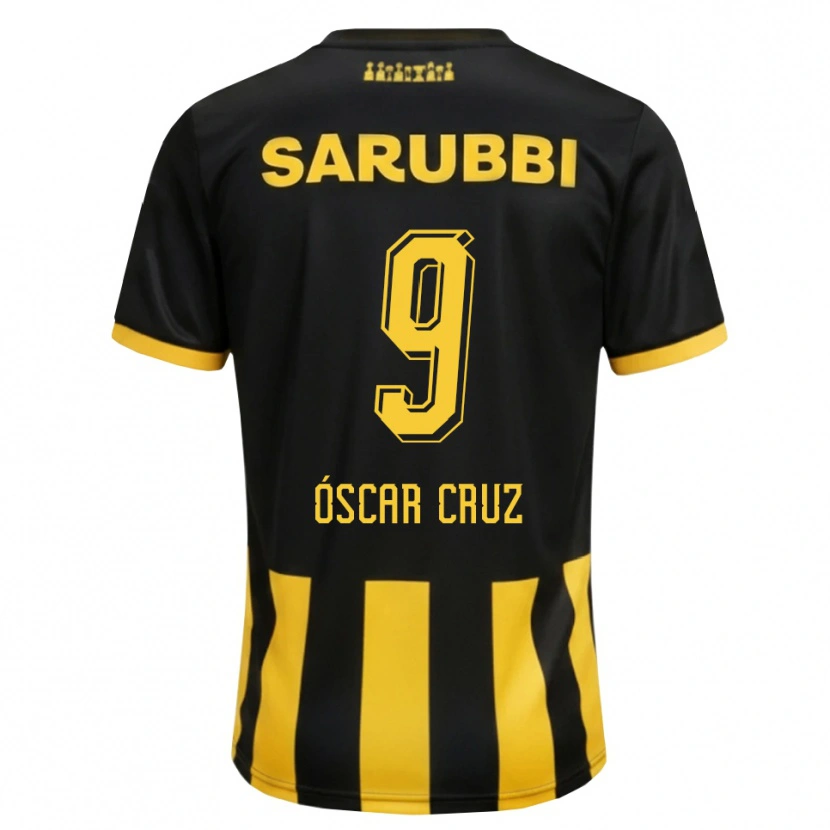Danxen Herren Óscar Cruz #9 Schwarz Gelb Heimtrikot Trikot 2026/27 T-Shirt Schweiz
