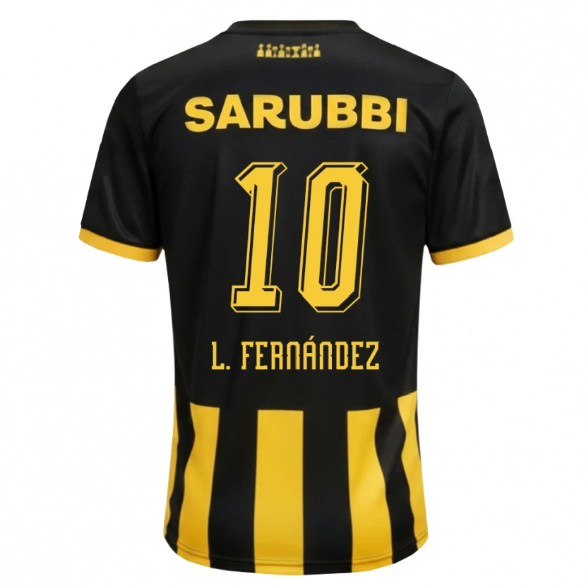 Danxen Herren Leonardo Fernández #10 Schwarz Gelb Heimtrikot Trikot 2026/27 T-Shirt Schweiz