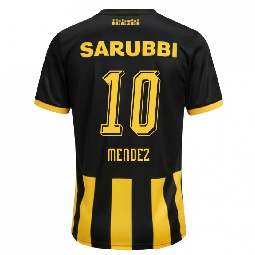 Danxen Herren Kevin Méndez #10 Schwarz Gelb Heimtrikot Trikot 2026/27 T-Shirt Schweiz