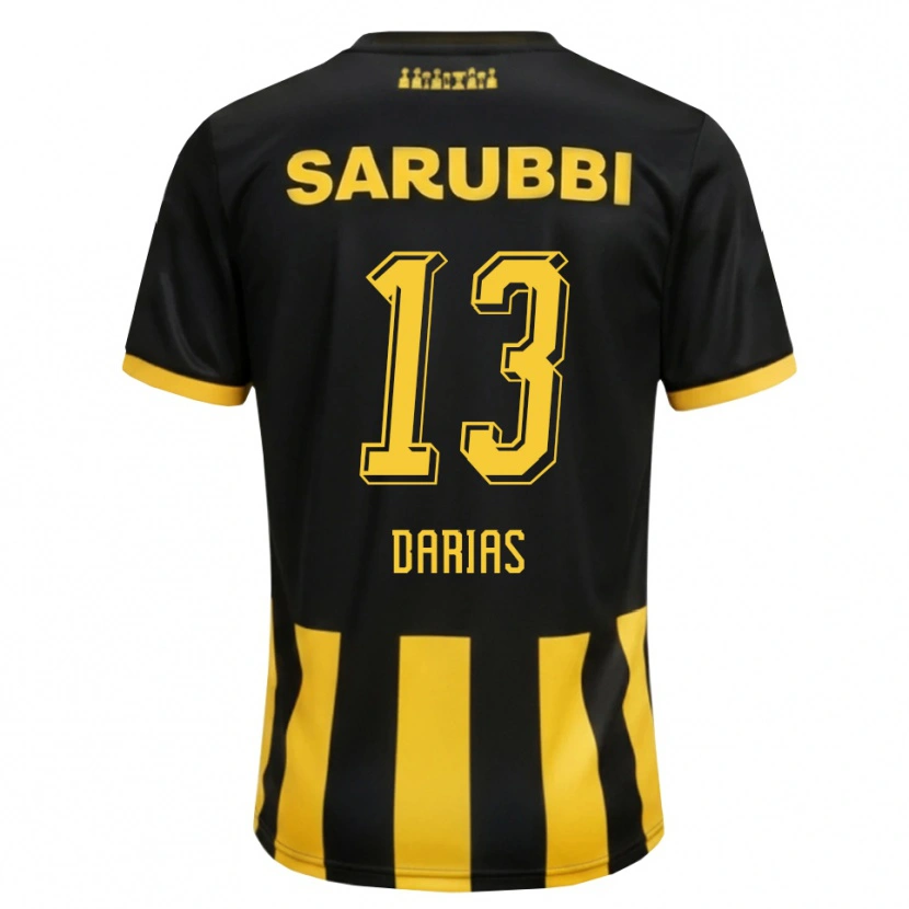 Danxen Herren Eduardo Darias #13 Schwarz Gelb Heimtrikot Trikot 2026/27 T-Shirt Schweiz