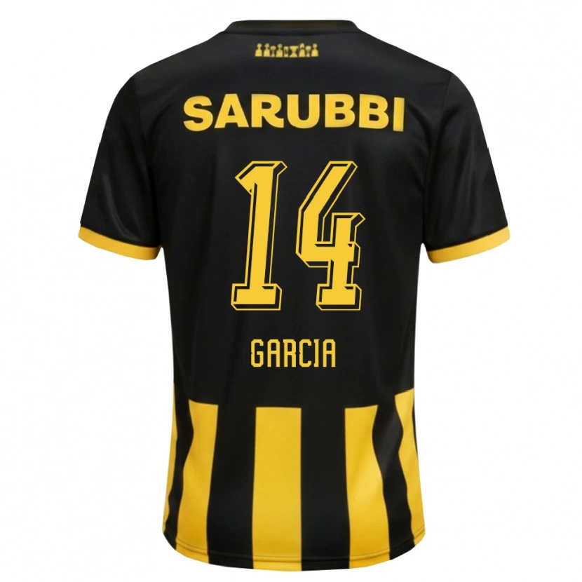 Danxen Herren Damián García #14 Schwarz Gelb Heimtrikot Trikot 2026/27 T-Shirt Schweiz