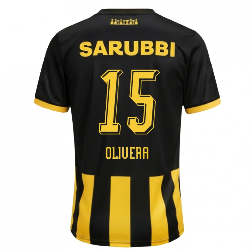 Danxen Herren Maximiliano Olivera #15 Schwarz Gelb Heimtrikot Trikot 2026/27 T-Shirt Schweiz