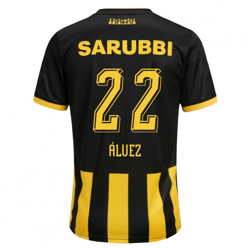 Danxen Herren Facundo Álvez #22 Schwarz Gelb Heimtrikot Trikot 2026/27 T-Shirt Schweiz