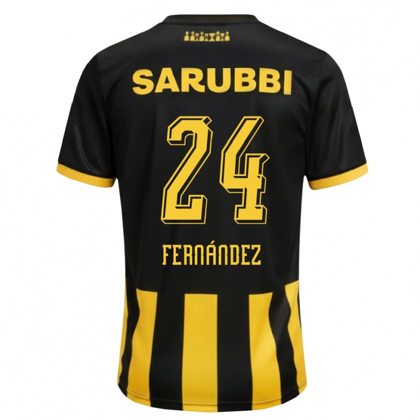 Danxen Herren Faustino Fernández #24 Schwarz Gelb Heimtrikot Trikot 2026/27 T-Shirt Schweiz