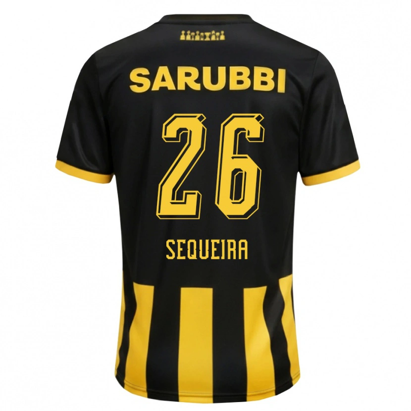 Danxen Herren Leonardo Sequeira #26 Schwarz Gelb Heimtrikot Trikot 2026/27 T-Shirt Schweiz