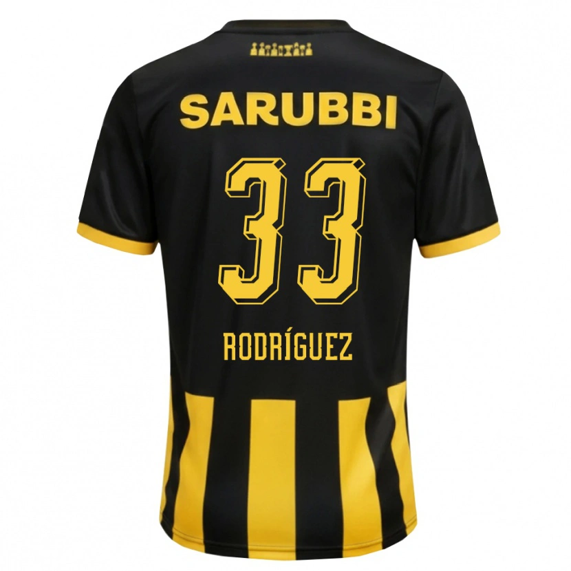 Danxen Herren Jonathan Rodríguez #33 Schwarz Gelb Heimtrikot Trikot 2026/27 T-Shirt Schweiz