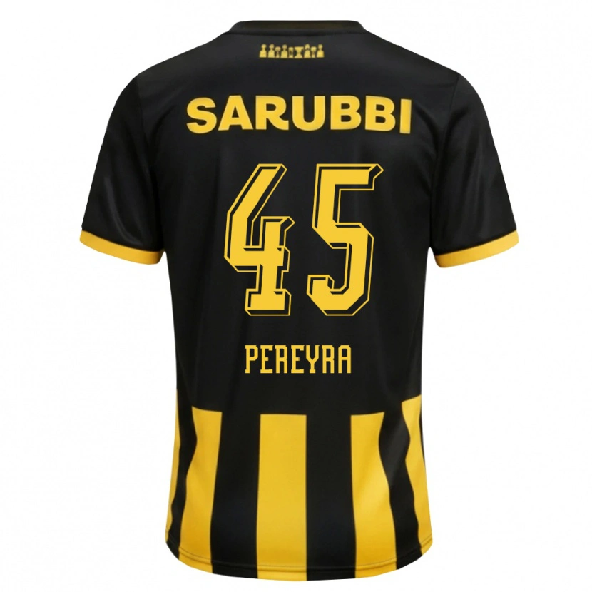 Danxen Herren Estevan Pereyra #45 Schwarz Gelb Heimtrikot Trikot 2026/27 T-Shirt Schweiz