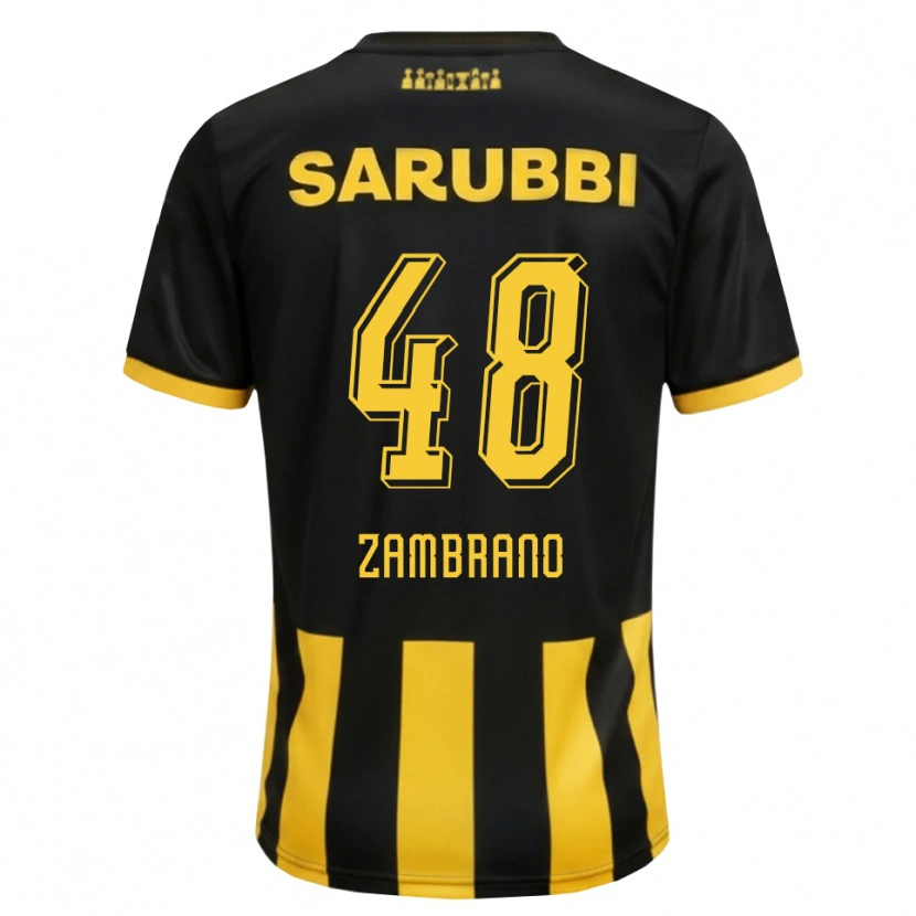 Danxen Herren Carlos Zambrano #48 Schwarz Gelb Heimtrikot Trikot 2026/27 T-Shirt Schweiz