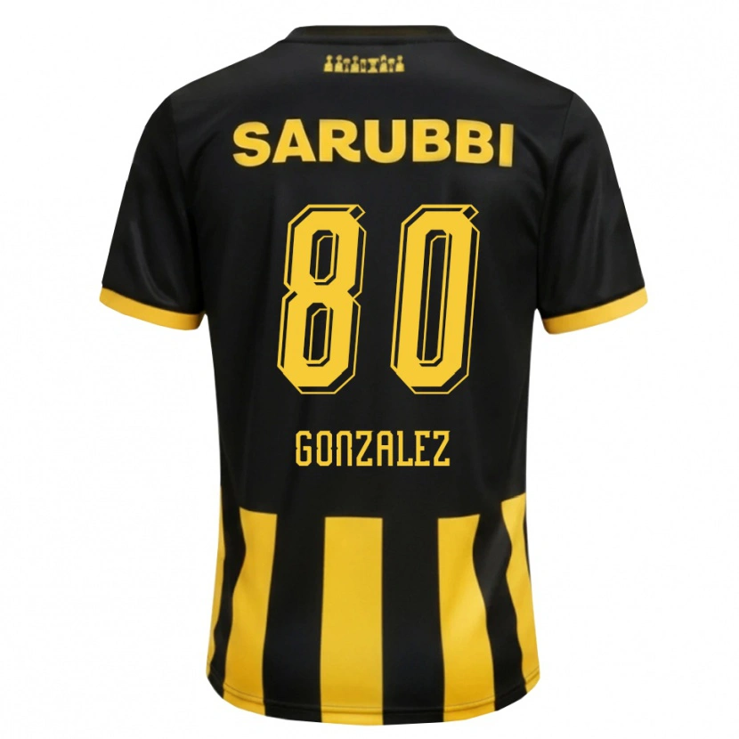 Danxen Herren Franco González #80 Schwarz Gelb Heimtrikot Trikot 2026/27 T-Shirt Schweiz