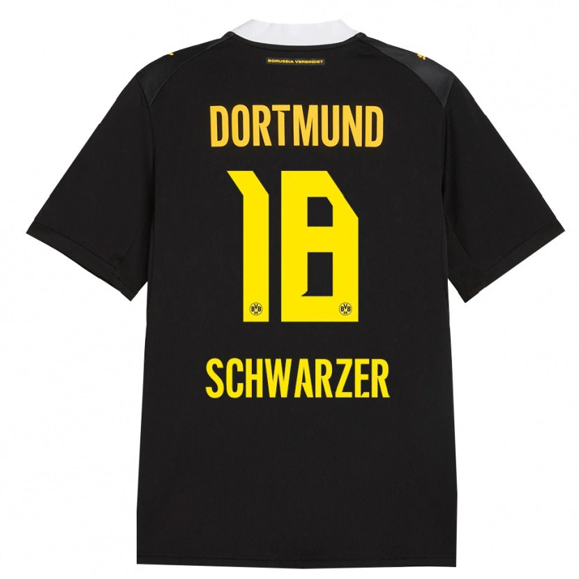 Danxen Herren Jonas Schwarzer #18 Schwarz Rot Gelb Auswärtstrikot Trikot 2026/27 T-Shirt Schweiz