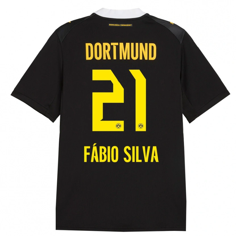 Danxen Herren Fábio Silva #21 Schwarz Rot Gelb Auswärtstrikot Trikot 2026/27 T-Shirt Schweiz