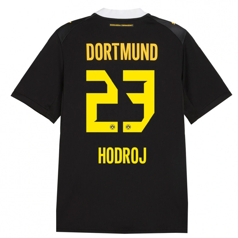 Danxen Herren Malik Hodroj #23 Schwarz Rot Gelb Auswärtstrikot Trikot 2026/27 T-Shirt Schweiz