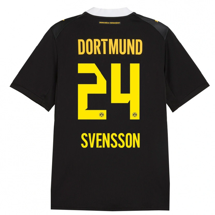 Danxen Herren Daniel Svensson #24 Schwarz Rot Gelb Auswärtstrikot Trikot 2026/27 T-Shirt Schweiz