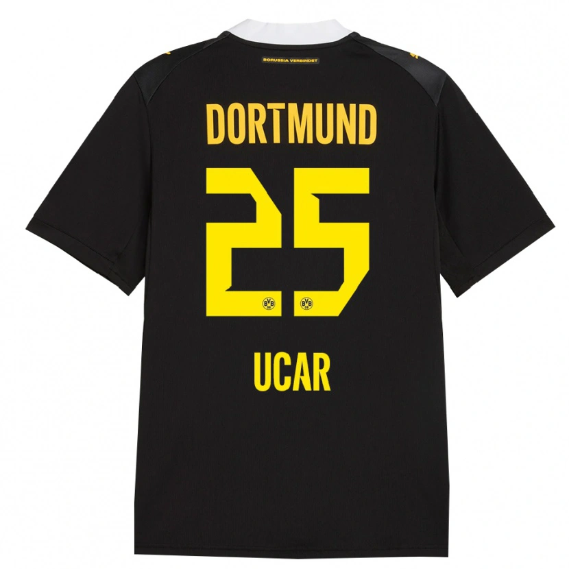 Danxen Herren Leys Ucar #25 Schwarz Rot Gelb Auswärtstrikot Trikot 2026/27 T-Shirt Schweiz