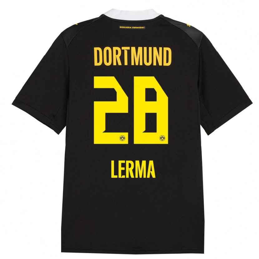 Danxen Herren Justin Lerma #28 Schwarz Rot Gelb Auswärtstrikot Trikot 2026/27 T-Shirt Schweiz